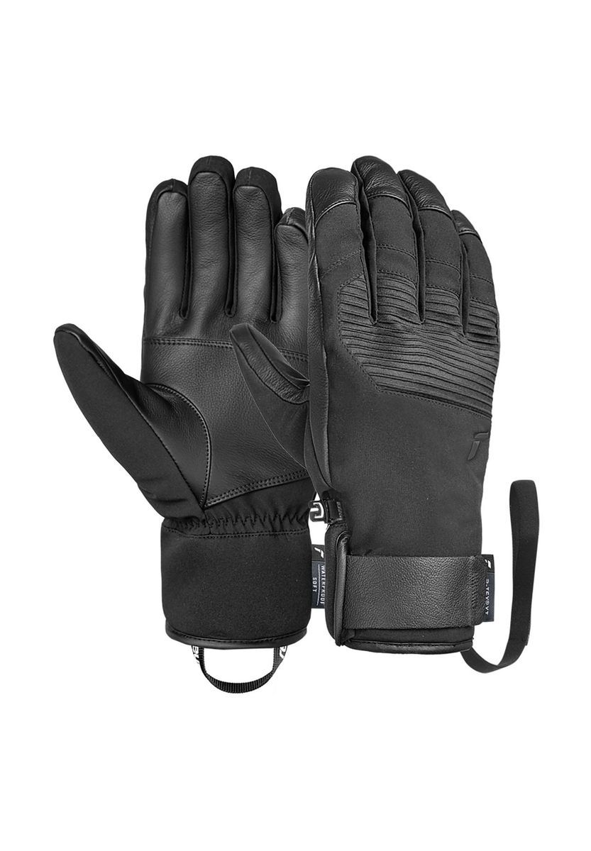 Strapazierfähige Unisex-Skihandschuhe mit Lederhandfläche