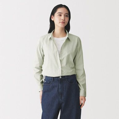 Klassisches Baumwollhemd mit Washed-Optik