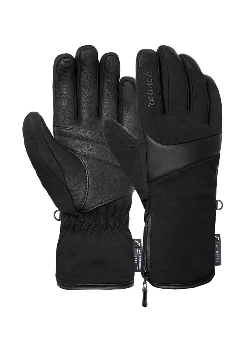 Wasserdichte Winterhandschuhe aus Leder für Damen
