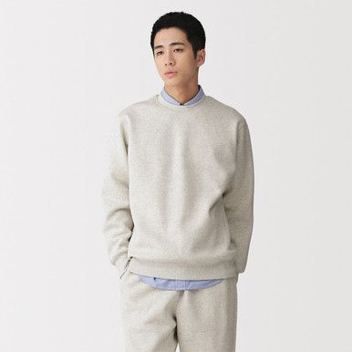 Herren Basic Baumwollmischung Sweatshirt