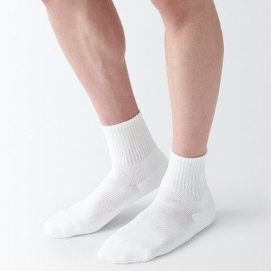 Gerippte Knöchelsocken mit gepolsterter Sohle