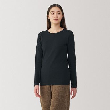 Langarmshirt aus warmer Baumwollmischung