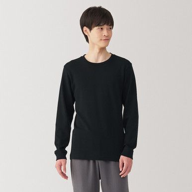Langarmshirt aus warmem Baumwoll-Woll-Mix
