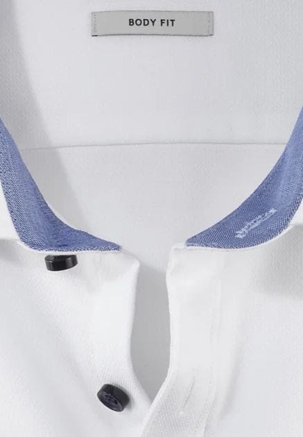 Klassisches Weißes Businesshemd Langarm