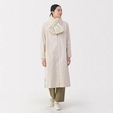 Recycelter Polyester Boa Fleece Schal
