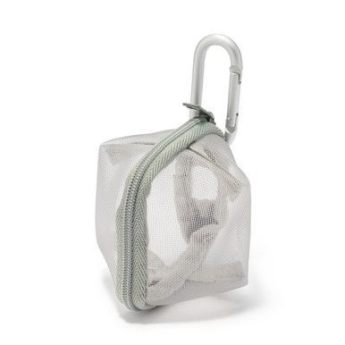 Kompakte Netztasche aus Nylon mit Clip