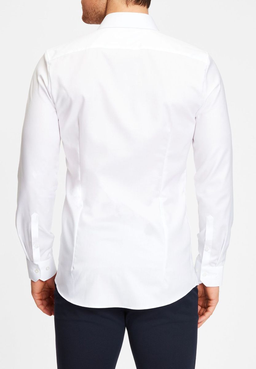 Weißes Super Slim Fit Businesshemd