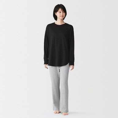 Damen Lyocell-Mischgewebe Langarmshirt
