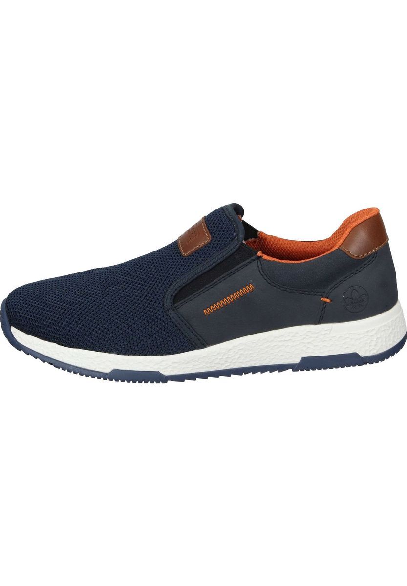 Herren Marineblau Textil Slipper Sneaker