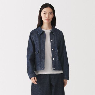 Damen Chore Jeansjacke mit Relaxed Fit