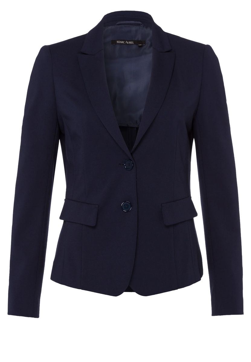 Klassischer Jersey-Blazer mit zwei Knöpfen