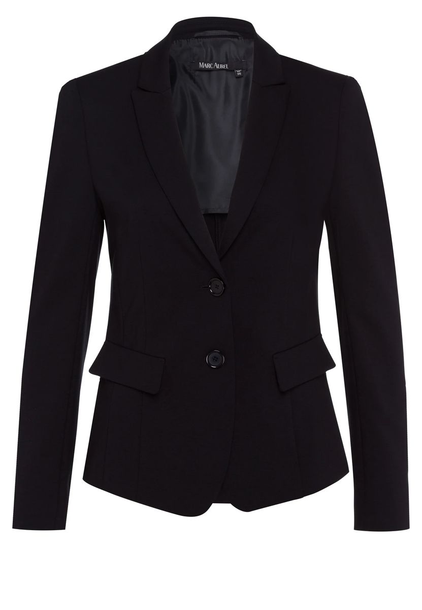 Klassischer Jersey-Blazer mit zwei Knöpfen