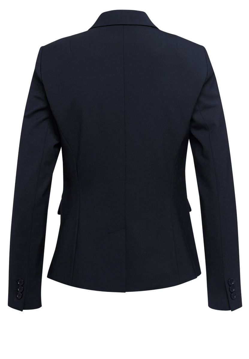 Klassischer Marineblauer Zwei-Knopf-Blazer