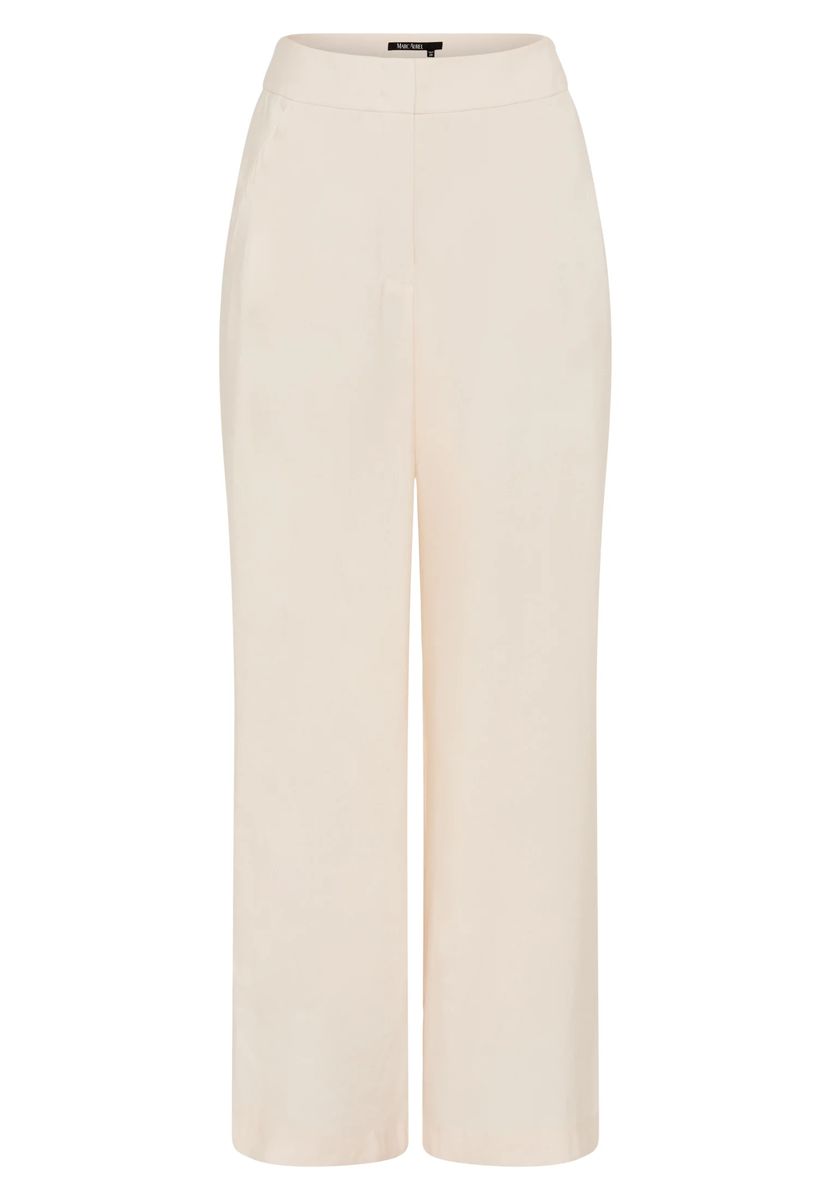 Damen Glänzende Twill Hose mit weitem Bein