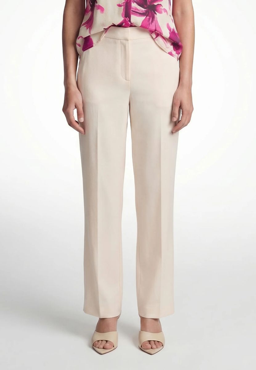 Damen Glänzende Twill Hose mit weitem Bein