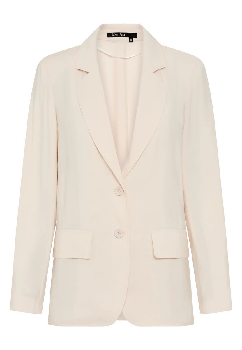 Klassischer Blazer aus glänzendem Twill