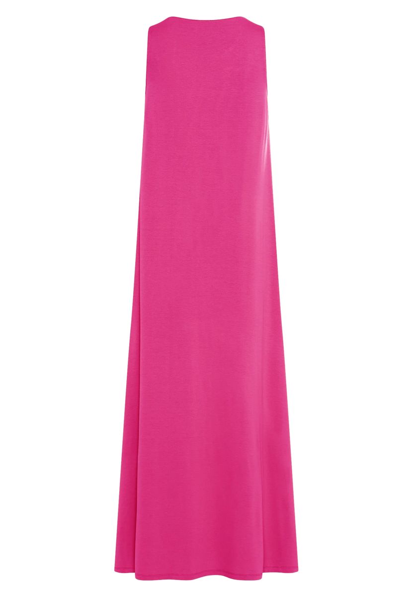 Ärmelloses Viskose-Maxikleid