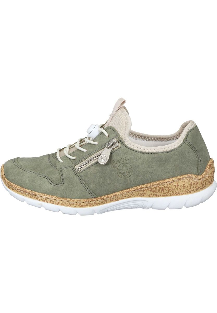 Bequemer Schnürschuh mit Reißverschluss-Detail