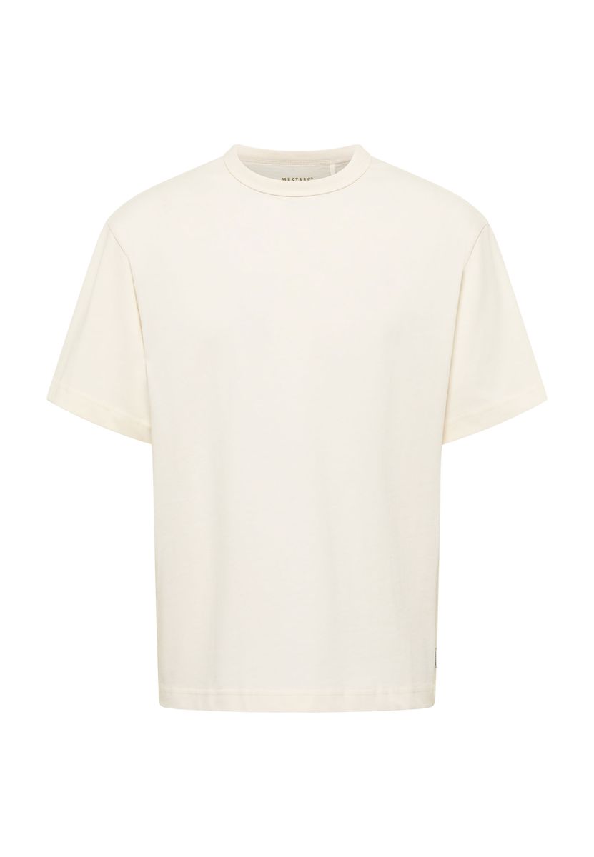 Minimalistisches Baumwollshirt Lockerer Schnitt