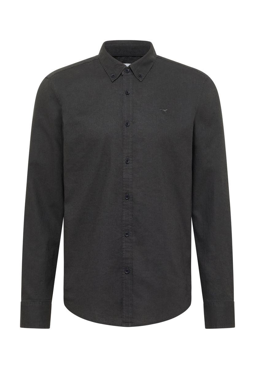 Slim Fit Button-Down Leinenhemd