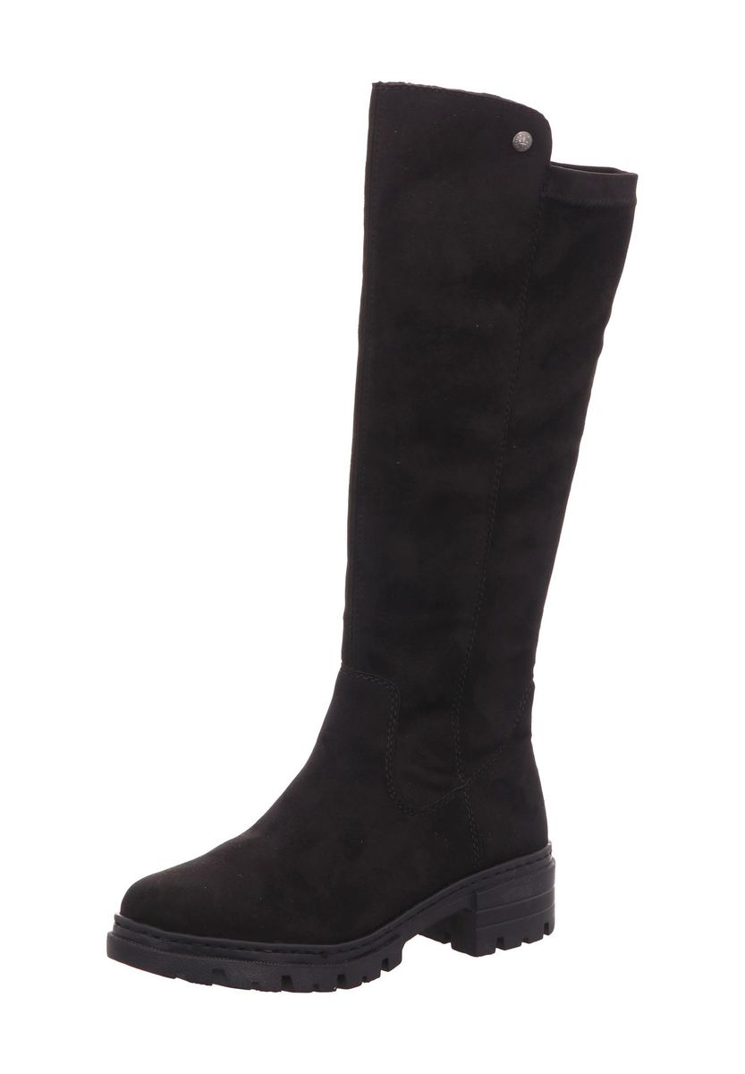 Damen Kniehohe Stiefel mit Blockabsatz