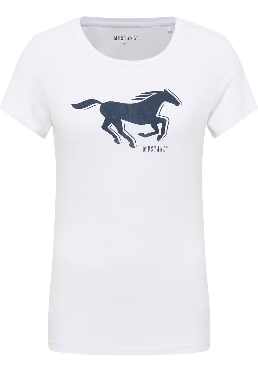 Damen T-Shirt mit Grafikdruck Pferd