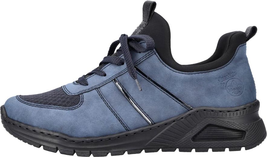 Blauer Freizeit Komfort Walking Sneaker
