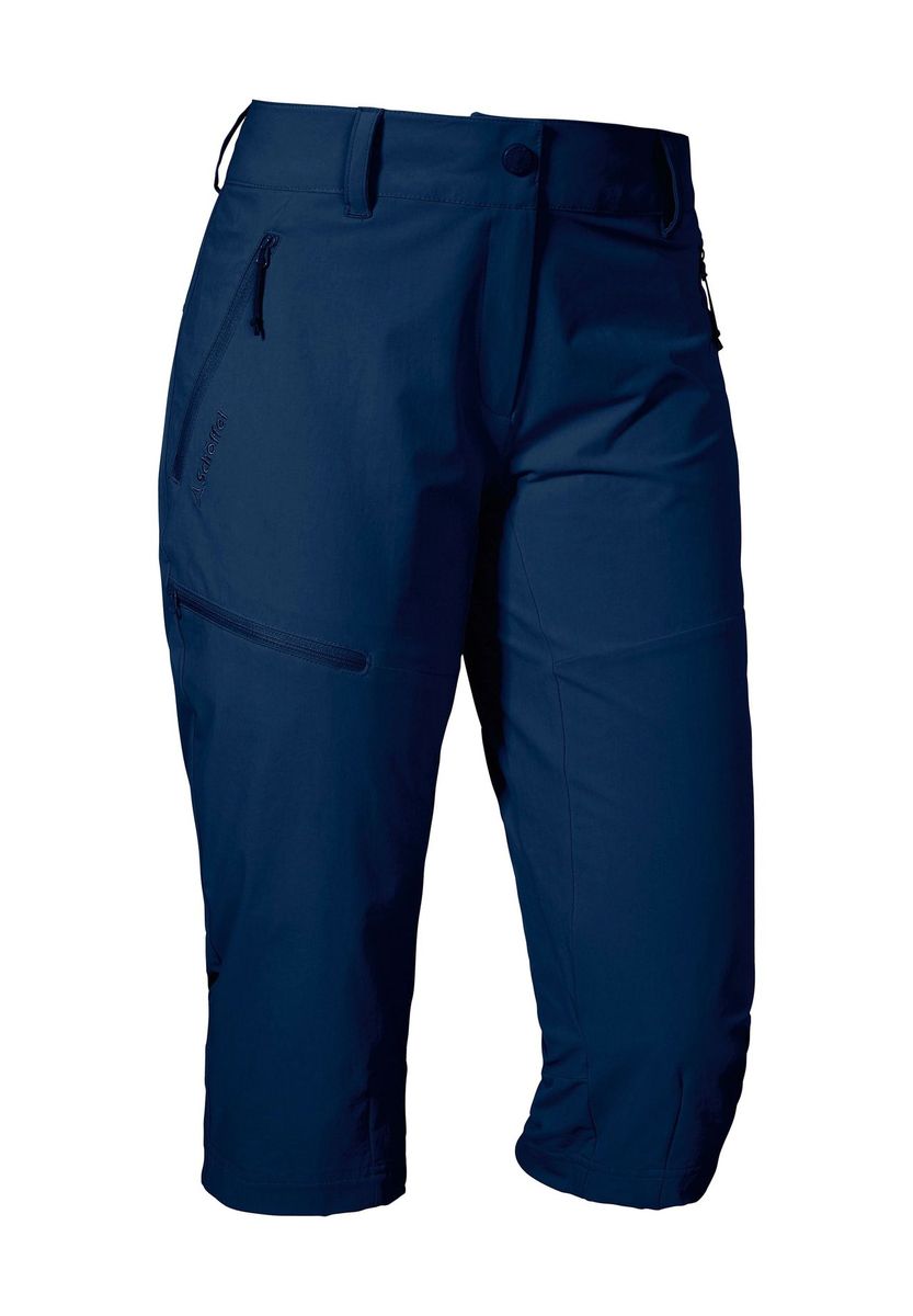 Blaue Capri Wanderhose für Damen