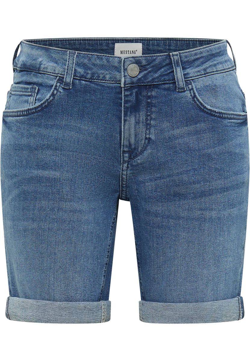 Klassische Denim-Bermudashorts in mittlerer Waschung
