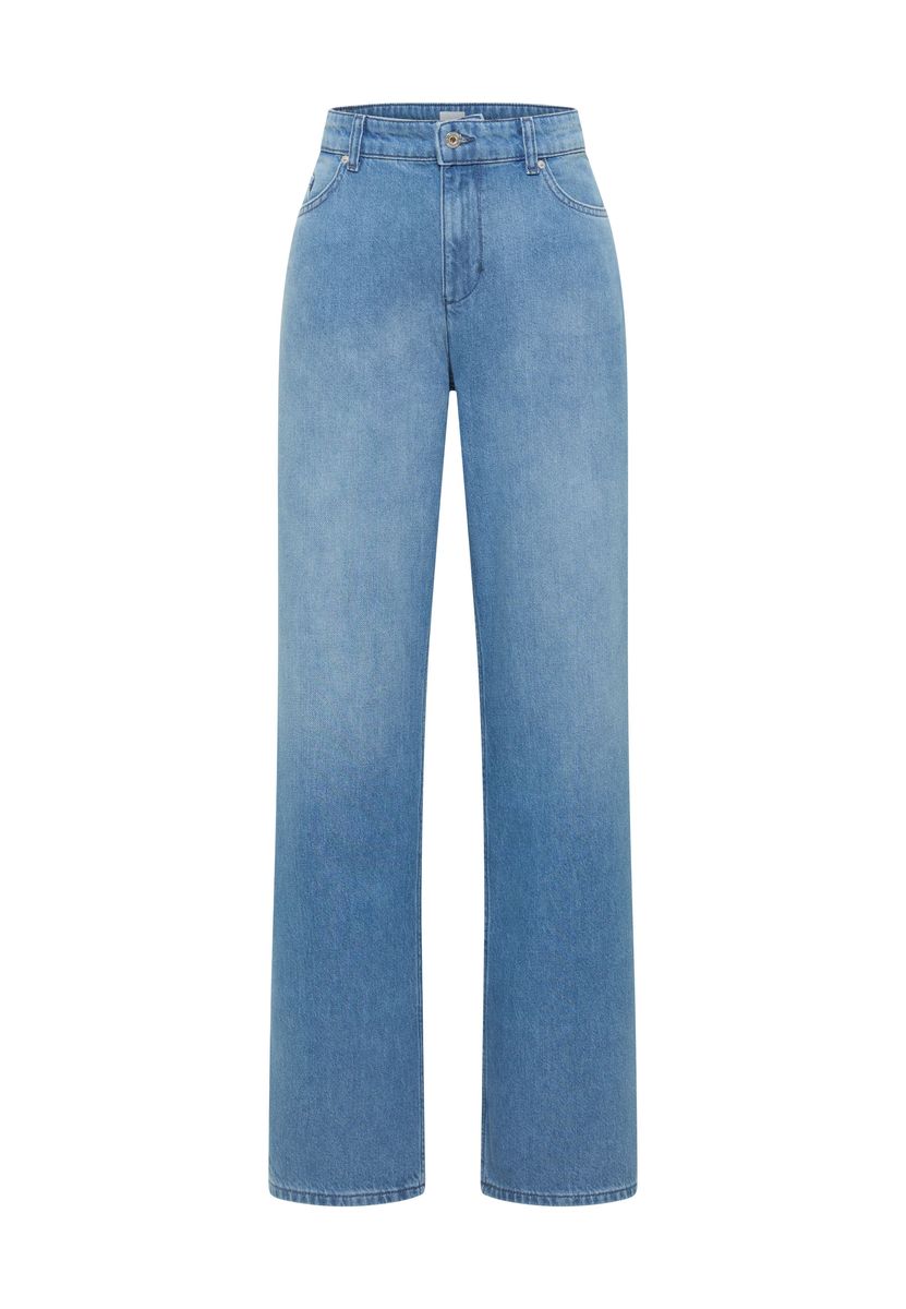 High-Waist Jeans mit weitem Bein