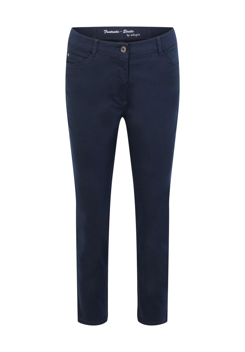Gekürzte Stretch-Twill-Hose
