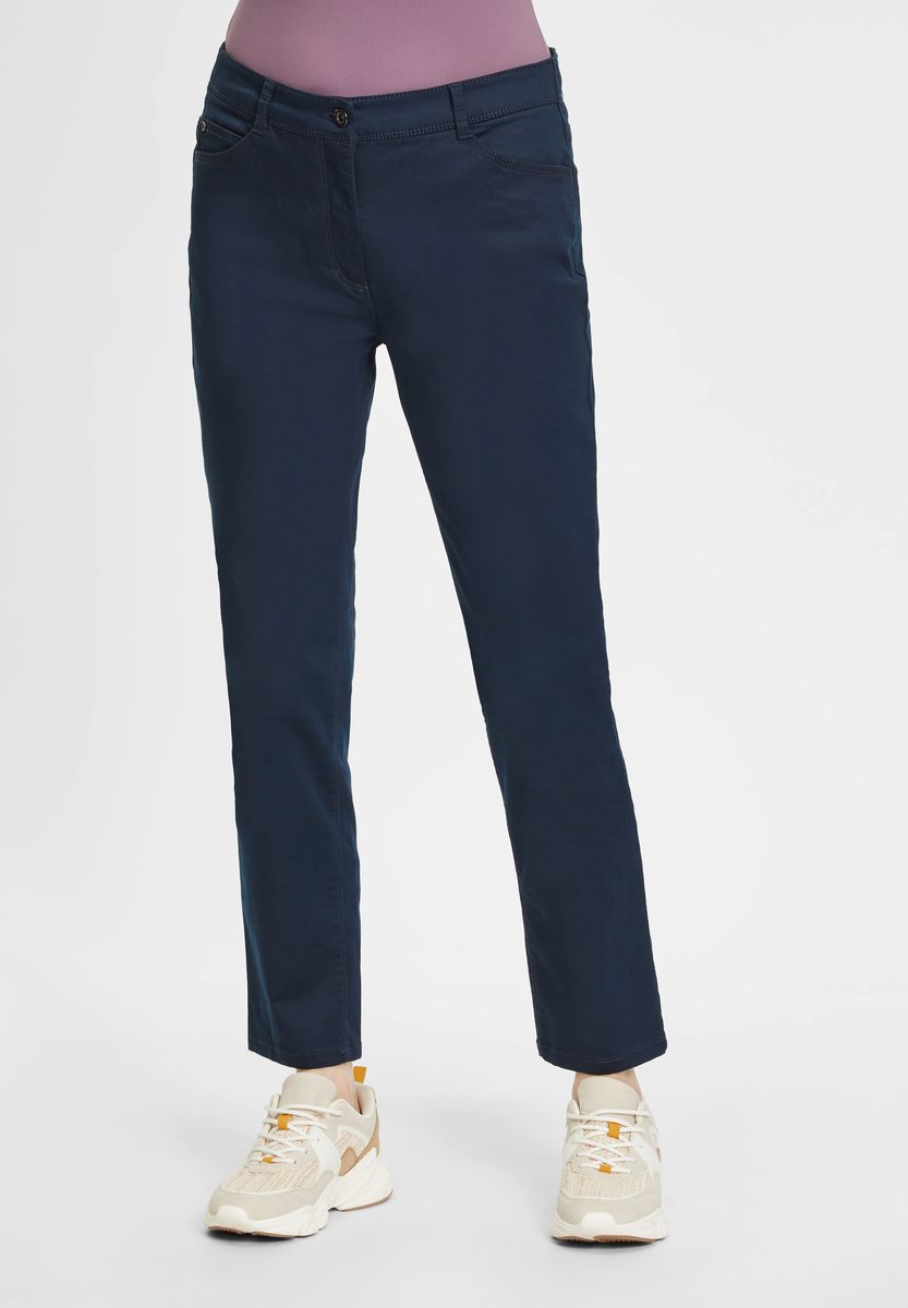 Superstretch Stoffhose mit geradem Bein