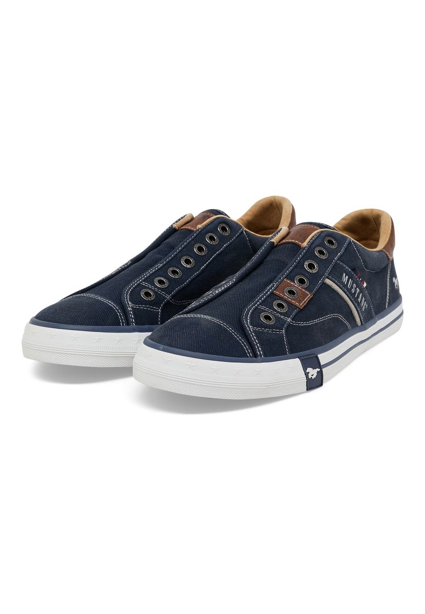 Navy Canvas Slip-On Sneaker