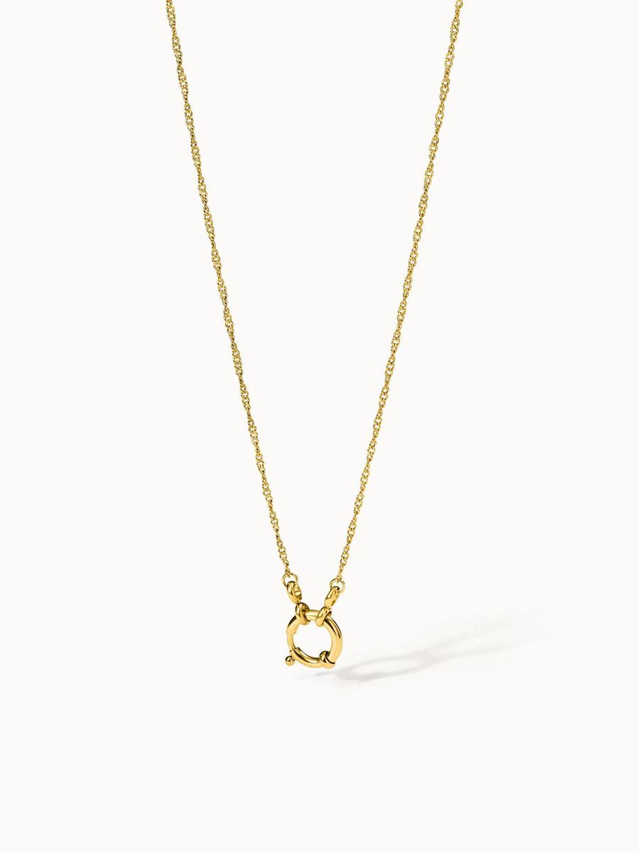 Zarte goldene Charm-Halskette