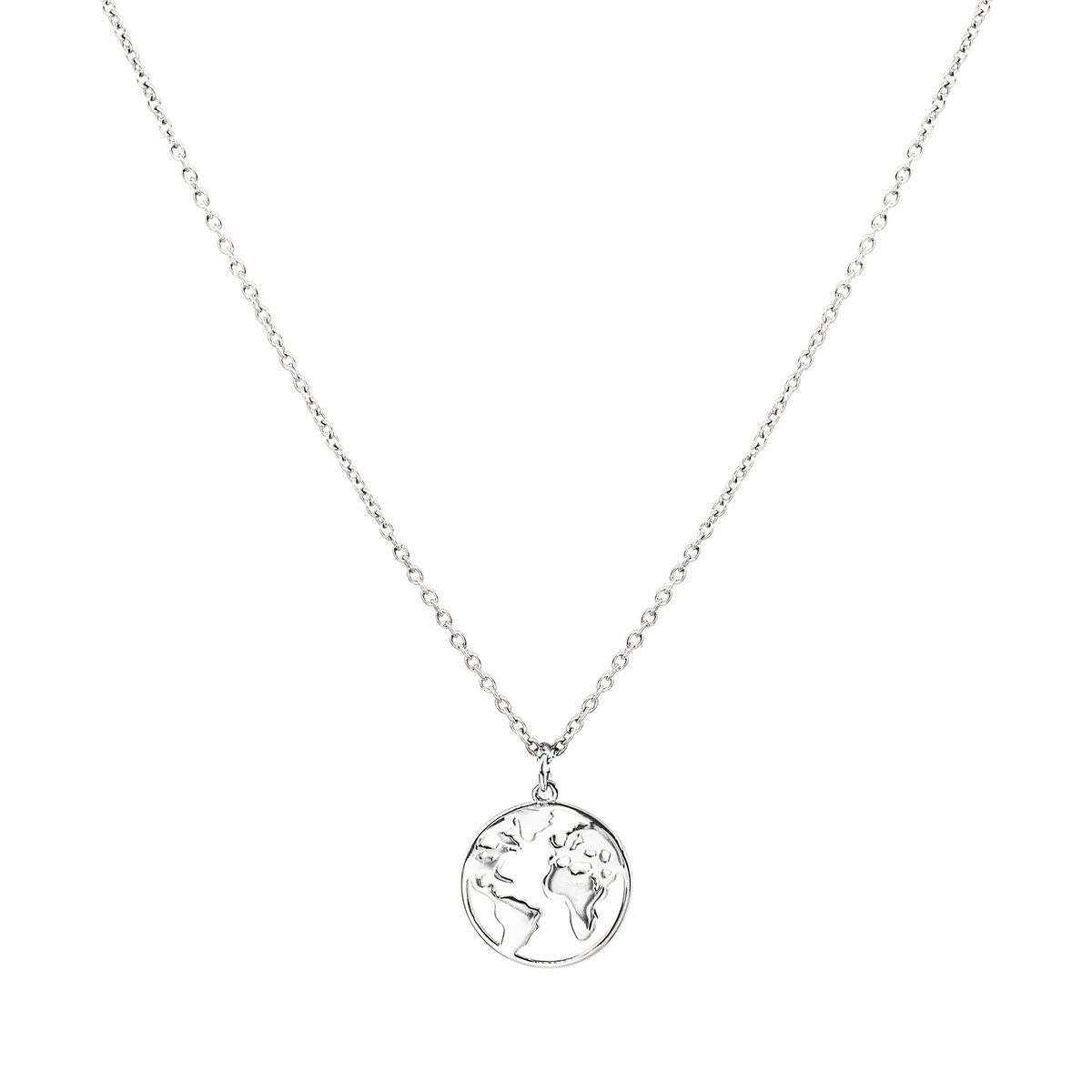 Halskette mit Globus-Anhänger in Gold