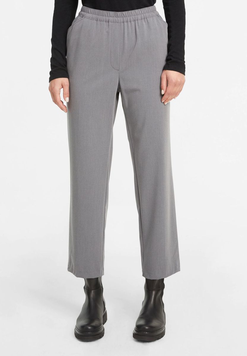 Lässige Schlupfhose mit geradem Bein