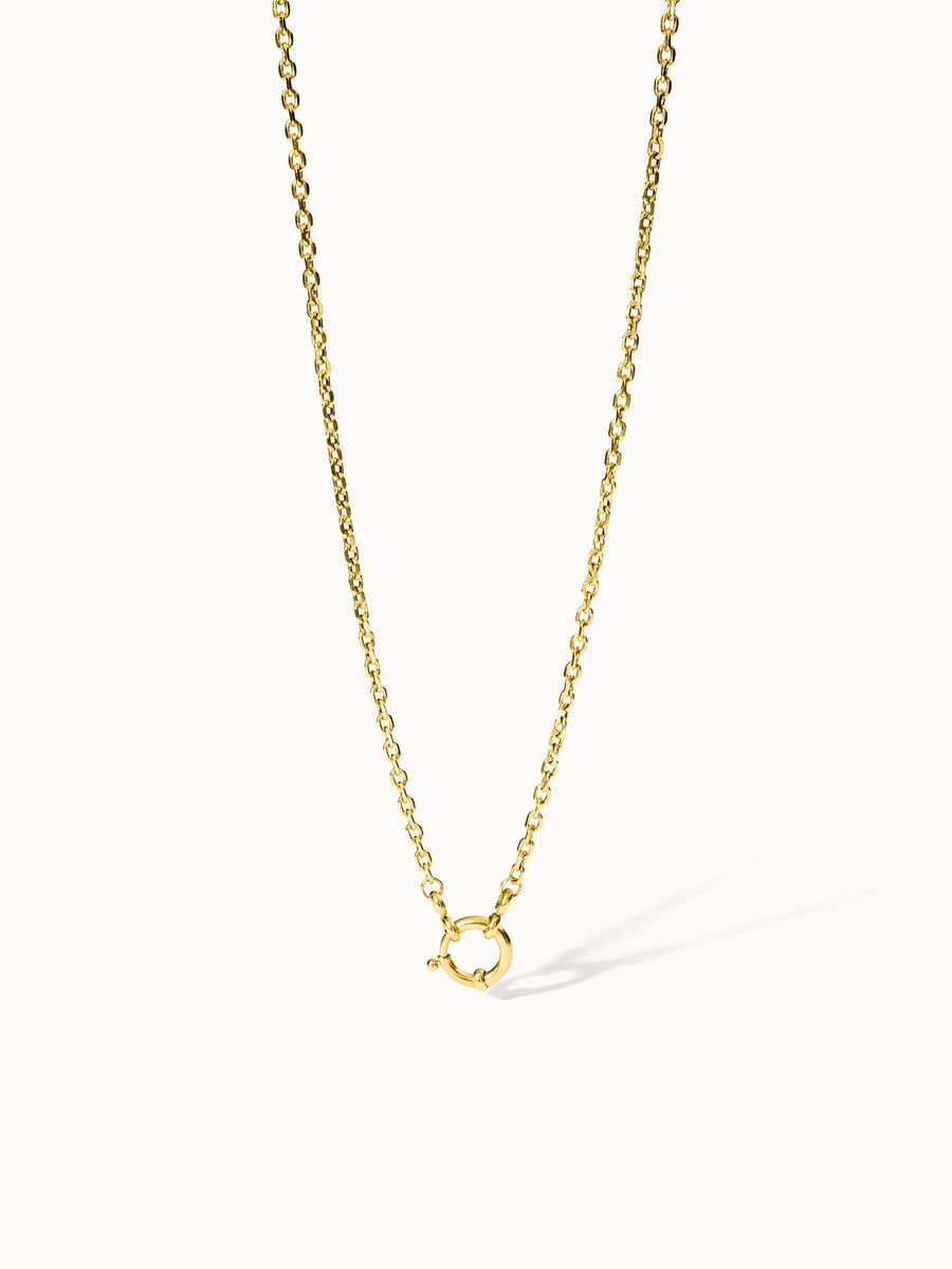 Minimalistische goldene Charm-Halskette