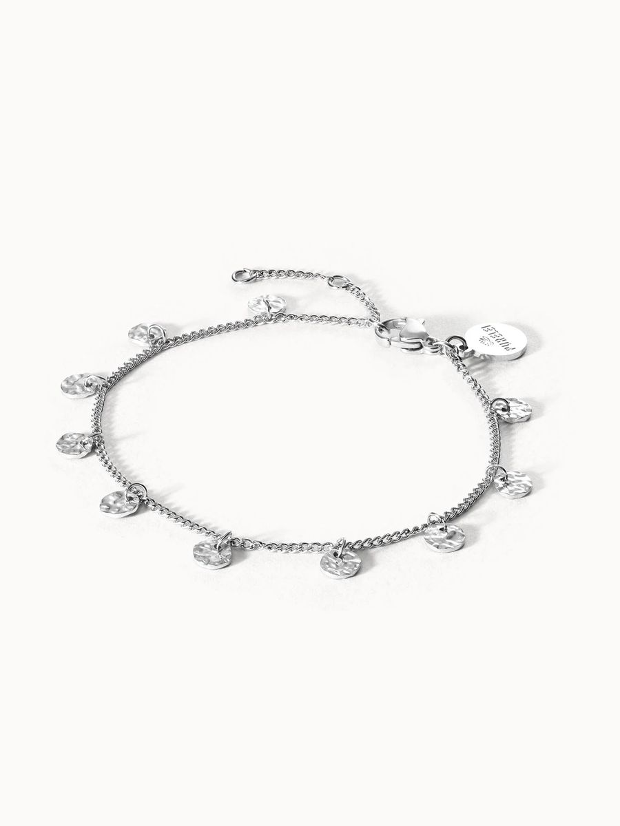 Zierliches Goldmünzen-Charm-Armband