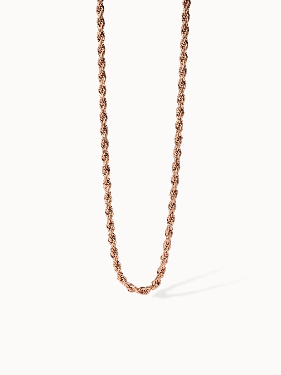 Elegante Halskette mit gedrehten Goldketten