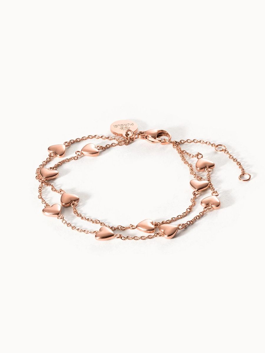 Zartes Herz-Charm-Armband, verstellbar