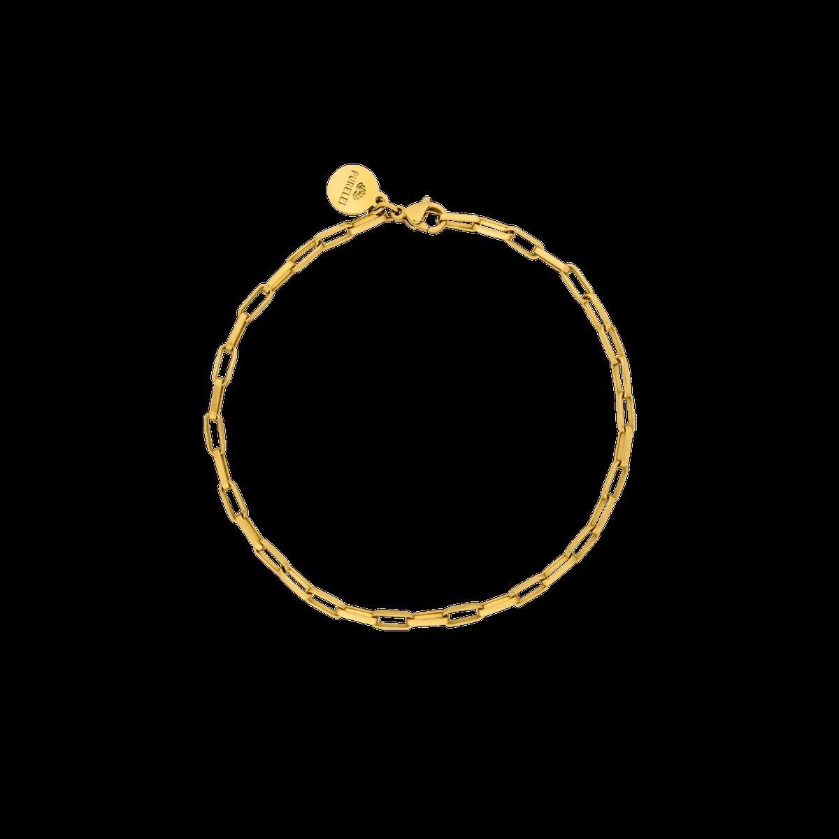 Feines goldenes Gliederketten-Armband