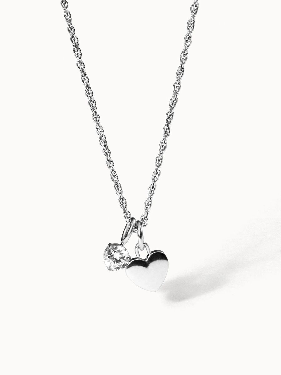 Zarte Charm-Halskette mit Herz