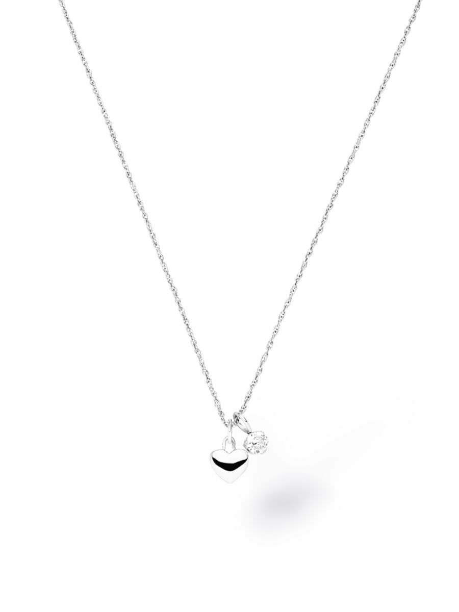 Zarte Charm-Halskette mit Herz
