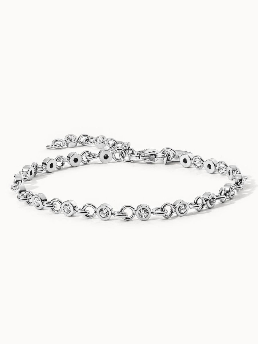 Zartes Kettenarmband mit Kristallen