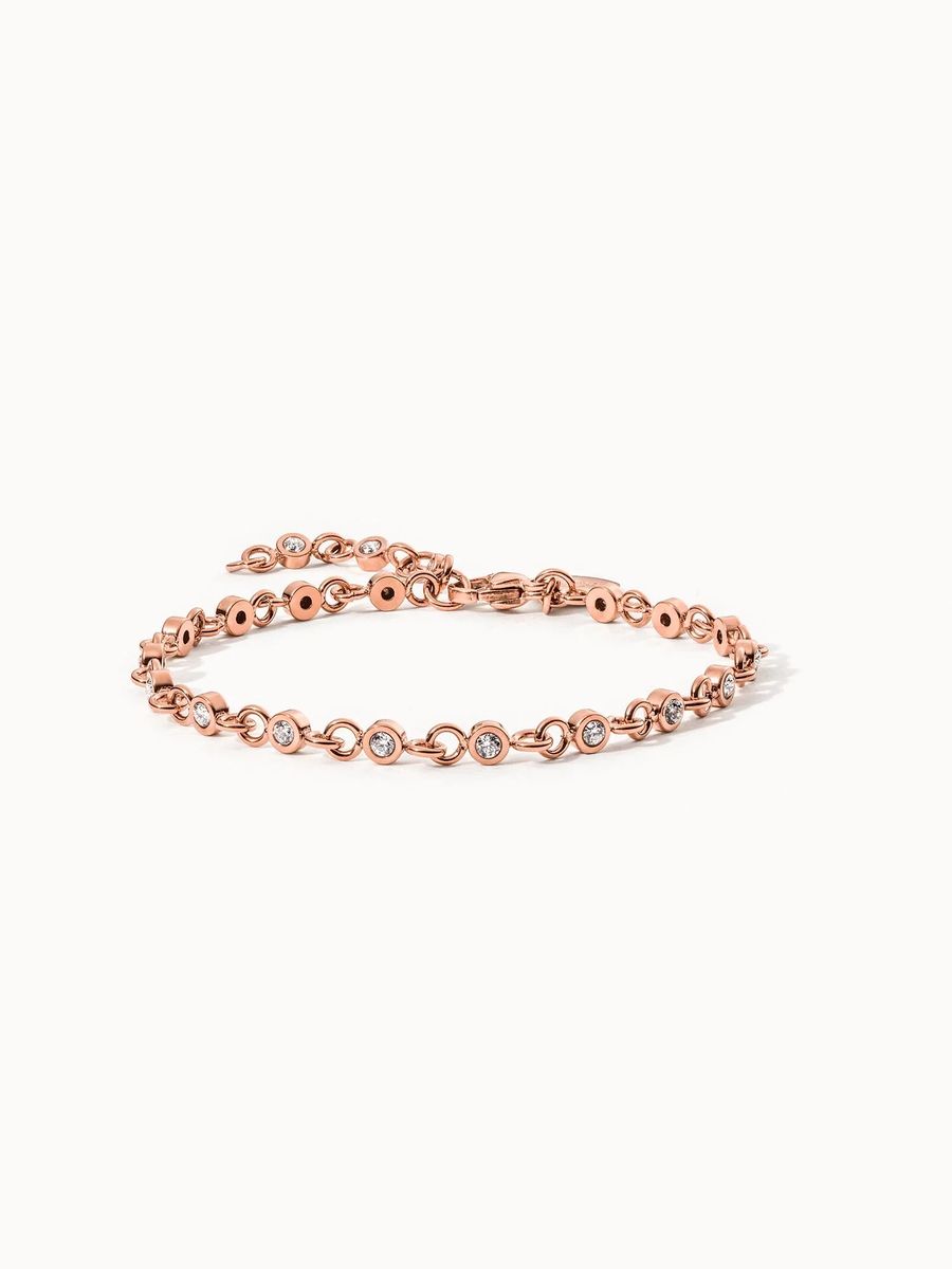 Zartes Kettenarmband mit Kristallen