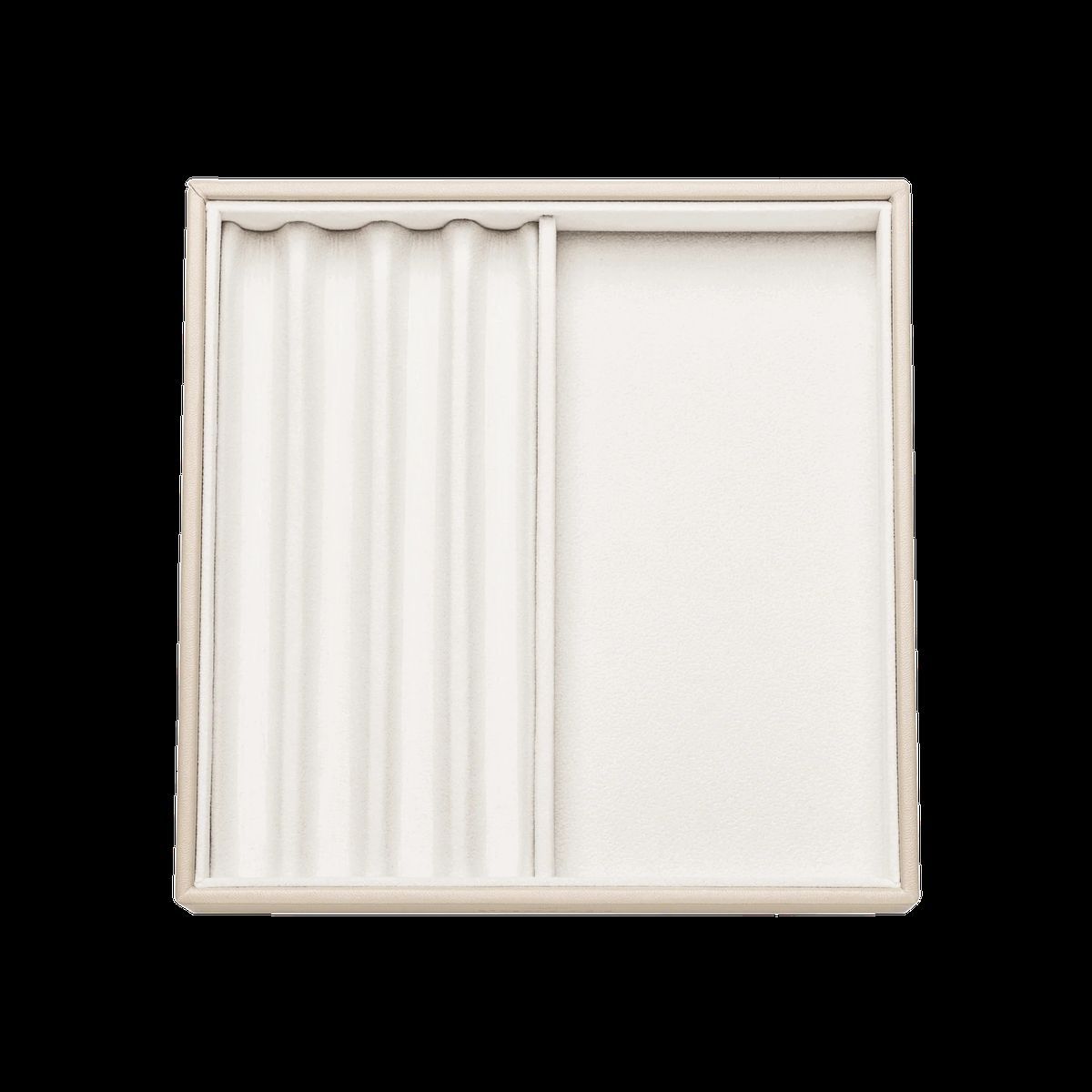 Beige Schmuckaufbewahrungstablett Organizer