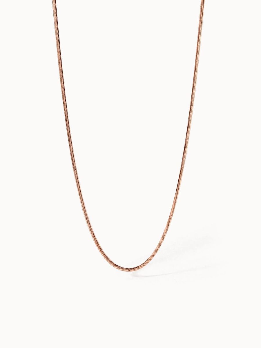 Glatte goldene Schlangenkette Halskette