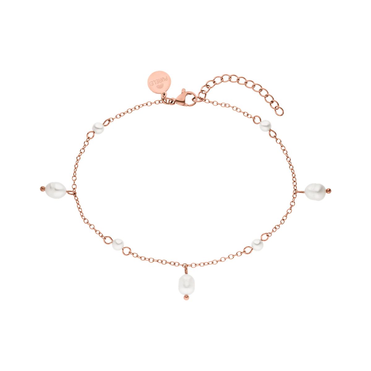 Elegante Goldene Perlen-Fußkette