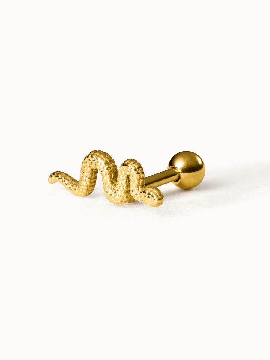 Gold Schlangen Helix Piercing Schmuck