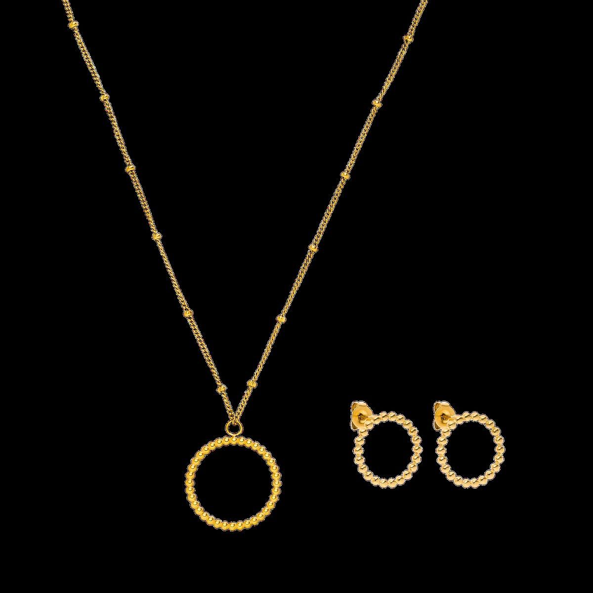 Filigranes Karma-Kreis Schmuckset